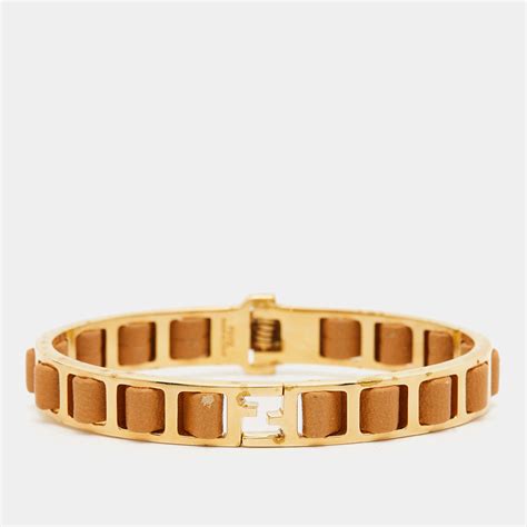 fendi gold bangle bracelet|fendista diamond bracelet.